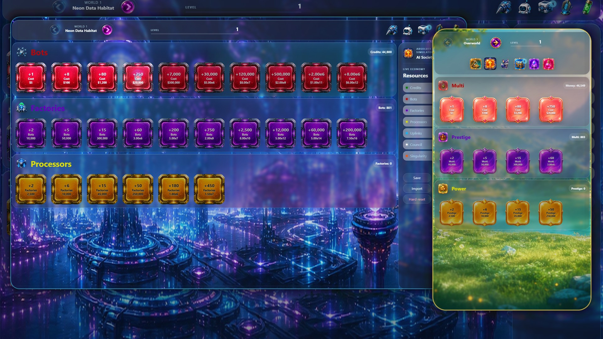 Screenshot of Absolute Button Simulator Game