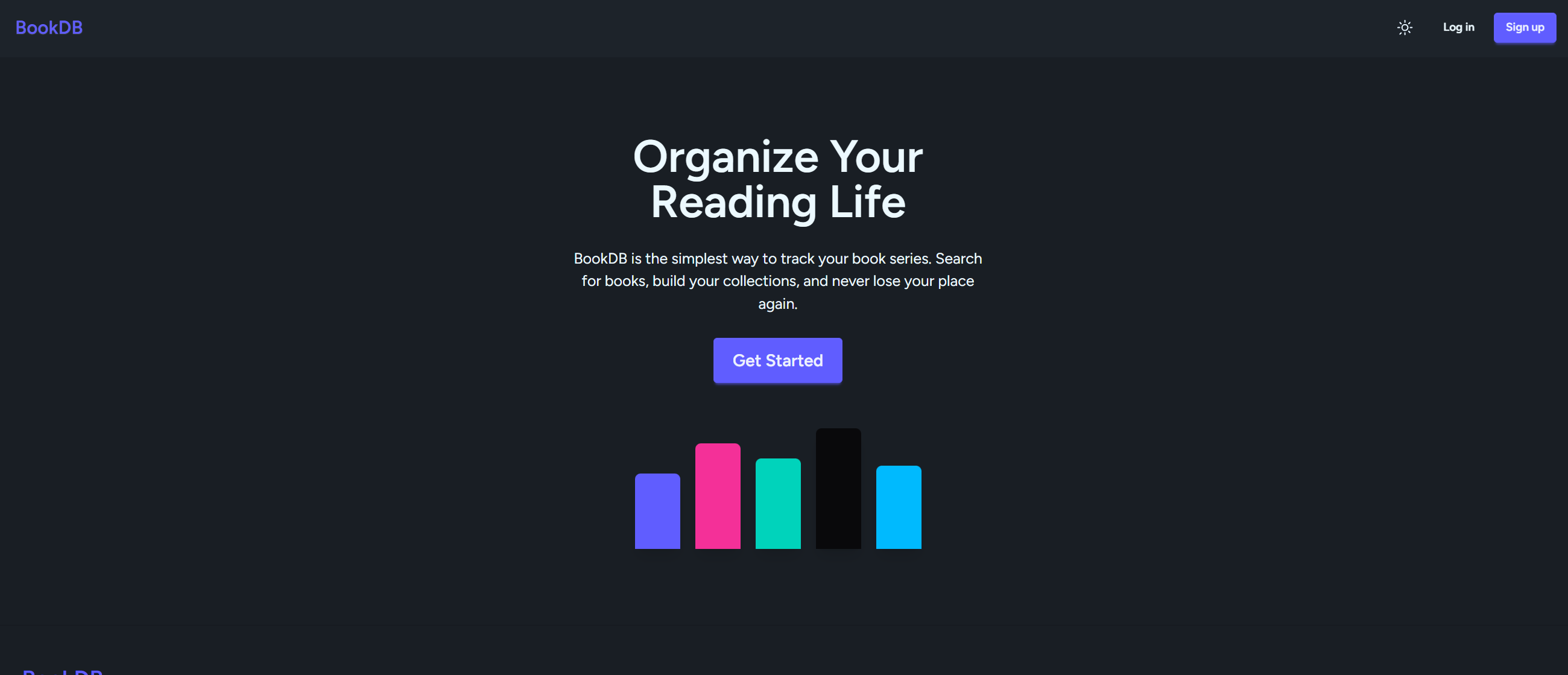 Screenshot of BookDB