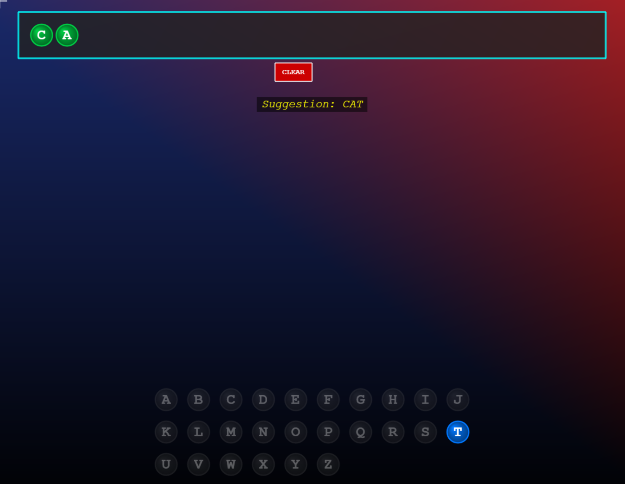 Screenshot of Drag Type Keyboard